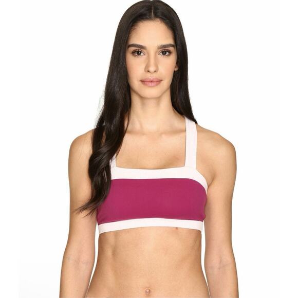 Beyond Yoga Kate Spade Sports Bra Womens Medium Color Block Athletic Workout - Picture 1 of 13